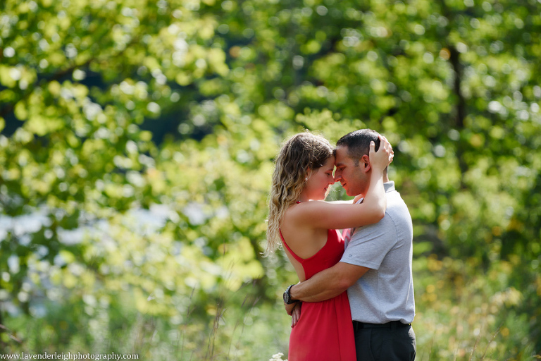 Pittsburgh, engagement session, photographer, wedding, bride, groom, fiancé, Ohiopyle State Park, nature, Pennsylvania, woods, waterfall, Cucumber Falls, picture, photo, bridge, river