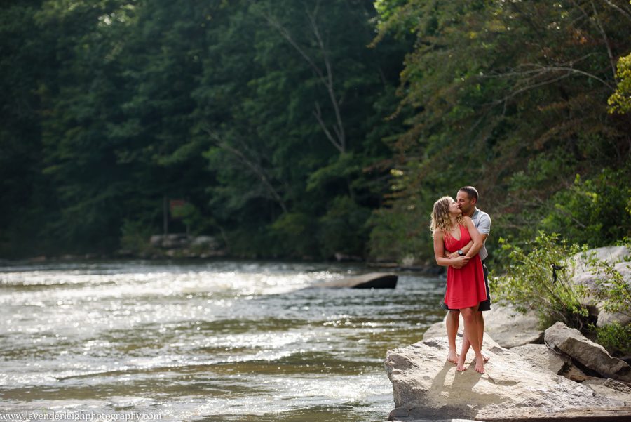 Pittsburgh, engagement session, photographer, wedding, bride, groom, fiancé, Ohiopyle State Park, nature, Pennsylvania, woods, waterfall, Cucumber Falls, picture, photo, bridge, river