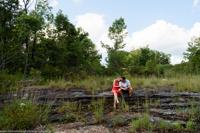 Pittsburgh, engagement session, photographer, wedding, bride, groom, fiancé, Ohiopyle State Park, nature, Pennsylvania, woods, waterfall, Cucumber Falls, picture, photo, bridge, river