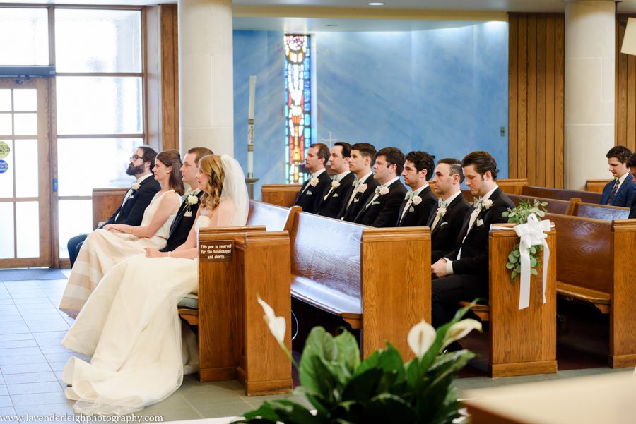 Pittsburgh field club, wedding, reception, ceremony, Pennsylvania, sophistication, stylish, classy, st. scholastica, church, dusty pink and ivory, English garden bouquet, white flowers, striped bridesmaid skirt, photographer, photos, images, pictures, photography, camera, fox chapel, aspinwall, lavender leigh photography