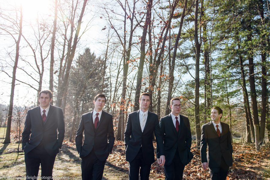 A winter wedding in Pittsburgh, Pennsylvania. The ceremony took place at St. John and Paul church, and the reception was hosted at the Chadwick ballroom in Wexford. Images by Lavender Leigh Photography. 
