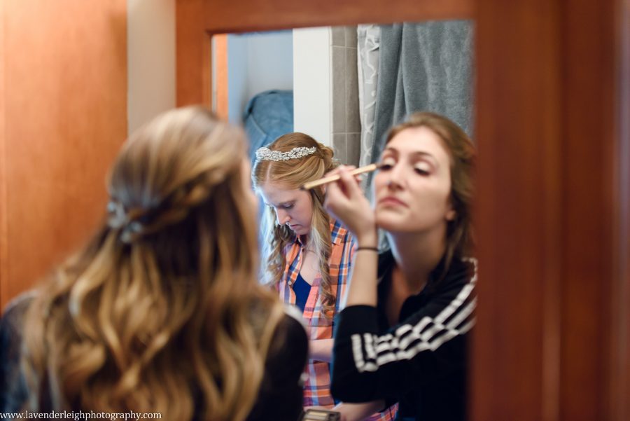 A winter wedding in Pittsburgh, Pennsylvania. The ceremony took place at St. John and Paul church, and the reception was hosted at the Chadwick ballroom in Wexford. Images by Lavender Leigh Photography. 