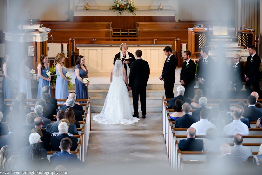 An elegant wedding with the ceremony at Westminster Presbyterian Church and the reception at the Heinz History Center.