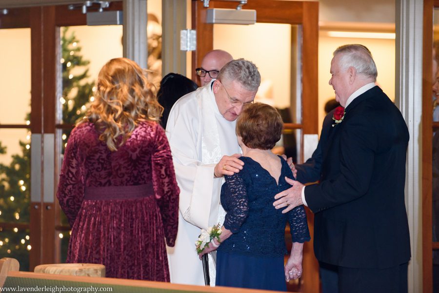 A winter wedding in Pittsburgh, Pennsylvania. The ceremony took place at St. John and Paul church, and the reception was hosted at the Chadwick ballroom in Wexford. Images by Lavender Leigh Photography. 