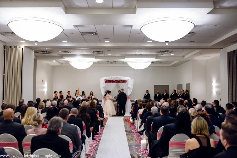 A November wedding at the Pittsburgh Airport Marriot in Pennsylvania.