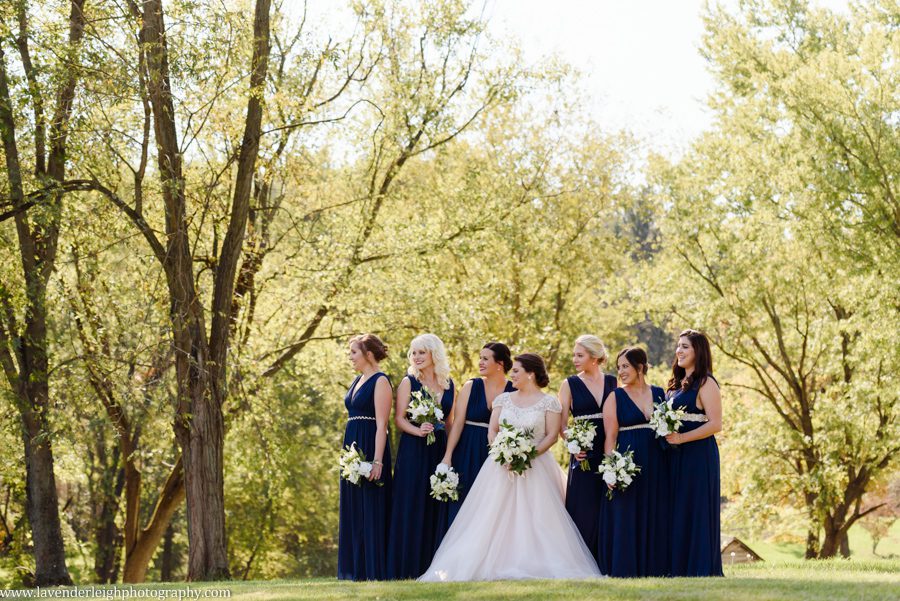 Pittsburgh wedding photographer, engagement, airport Marriott, fall, blush wedding dress, gold shoes, navy bridesmaid dresses, image, picture, photo, photograph, Pennsylvania, lavender leigh photography