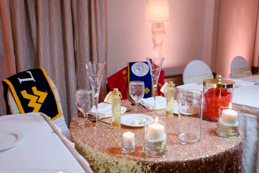 wedding photographer, engagement, airport Marriott, fall, blush wedding dress, gold shoes, navy bridesmaid dresses, image, picture, photo, photograph, Pennsylvania, lavender leigh photography