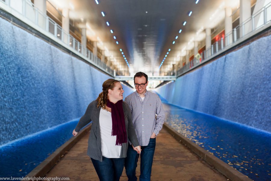 An engagement session during the fall in the city of Pittsburgh, Pennsylvania.