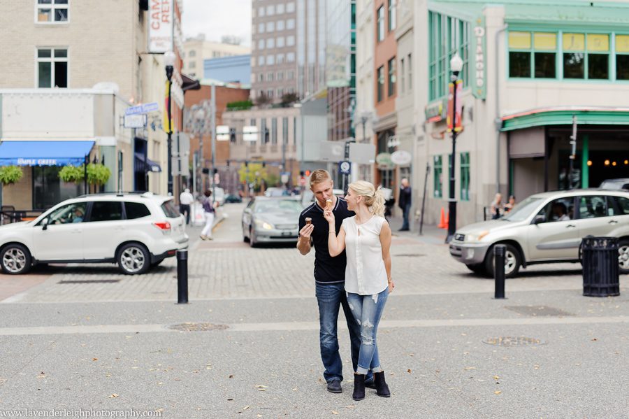 A modern engagement session in the city of Pittsburgh.