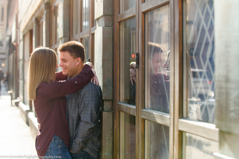 Lavender Leigh Photography, wedding photographer, photograph, picture, engagement session, couple's photography, Pennsylvania, Best of the Knot, Couples' Choice, chic, sophisticated, Point State Park, Clemente Bridge, downtown