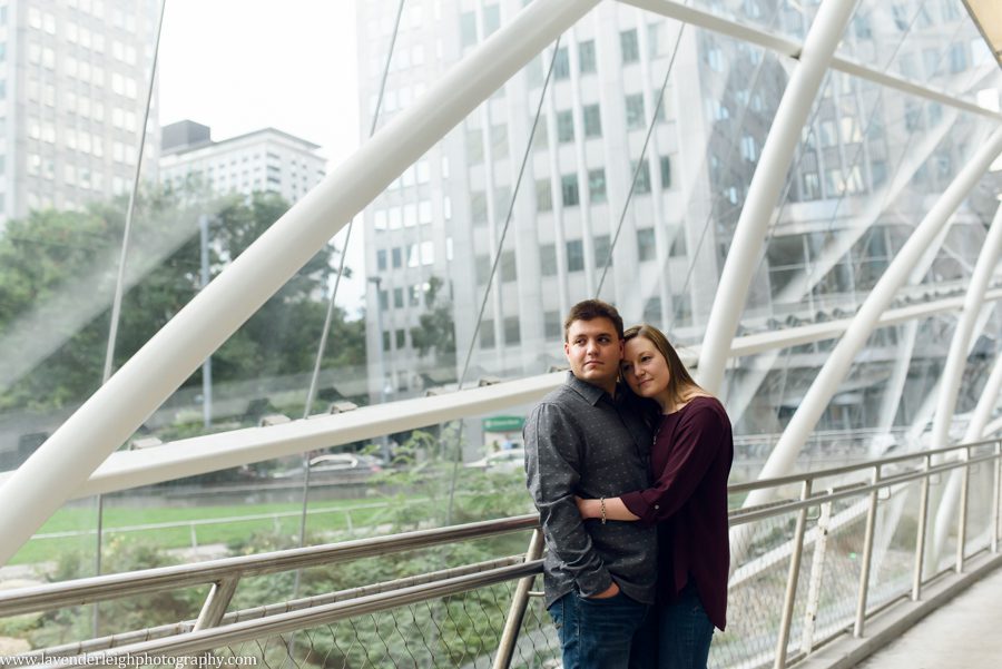 Lavender Leigh Photography, wedding photographer, photograph, picture, engagement session, couple's photography, Pennsylvania, Best of the Knot, Couples' Choice, chic, sophisticated, Point State Park, Clemente Bridge, downtown