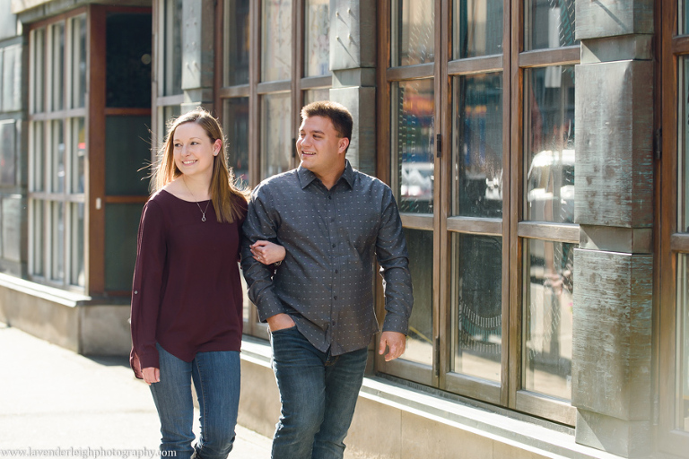 Lavender Leigh Photography, wedding photographer, photograph, picture, engagement session, couple's photography, Pennsylvania, Best of the Knot, Couples' Choice, chic, sophisticated, Point State Park, Clemente Bridge, downtown