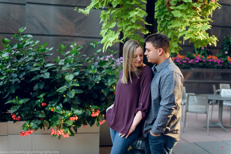 Lavender Leigh Photography, wedding photographer, photograph, picture, engagement session, couple's photography, Pennsylvania, Best of the Knot, Couples' Choice, chic, sophisticated, Point State Park, Clemente Bridge, downtown