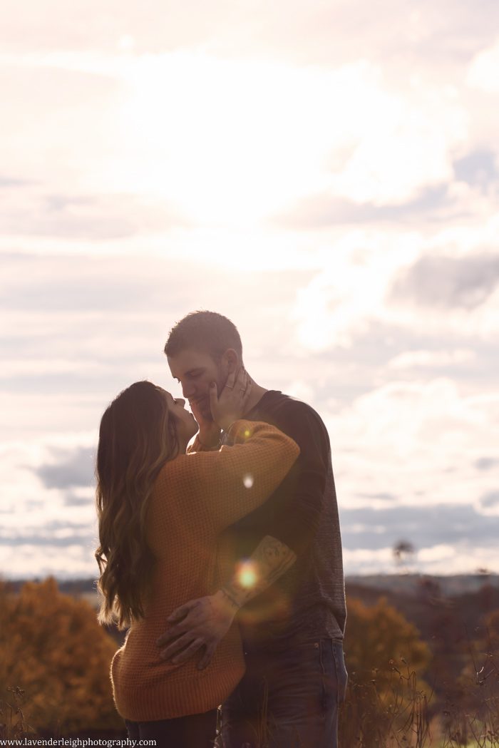 An engagement session photographed near Mingo Creek around Pittsburgh, Pennsylvania.