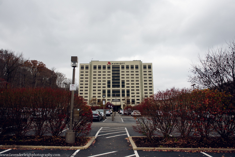 A November wedding at the Pittsburgh Airport Marriot in Pennsylvania.