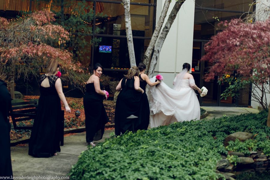 A November wedding at the Pittsburgh Airport Marriot in Pennsylvania.
