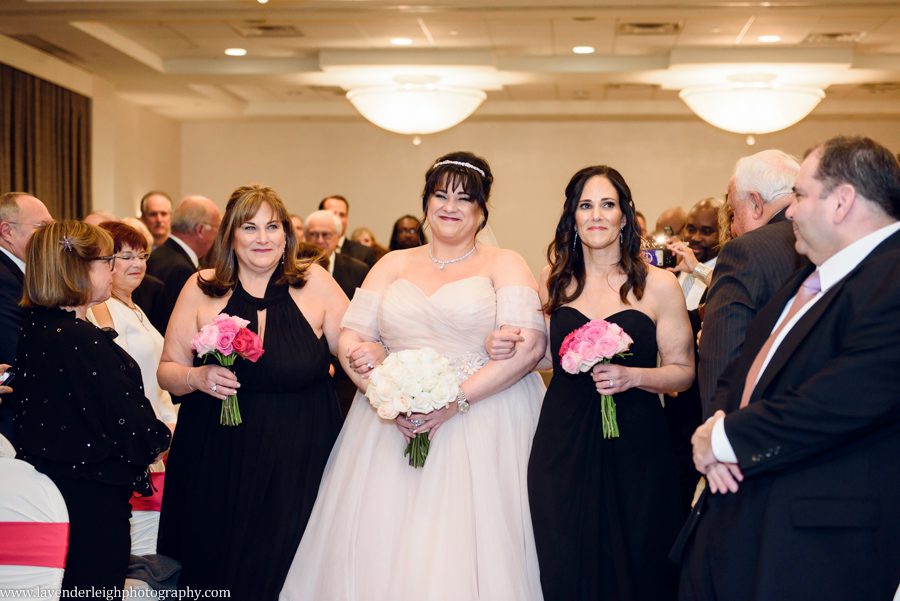 A November wedding at the Pittsburgh Airport Marriot in Pennsylvania.