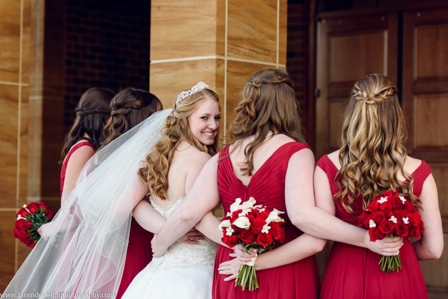 A winter wedding in Pittsburgh, Pennsylvania. The ceremony took place at St. John and Paul church, and the reception was hosted at the Chadwick ballroom in Wexford. Images by Lavender Leigh Photography. 