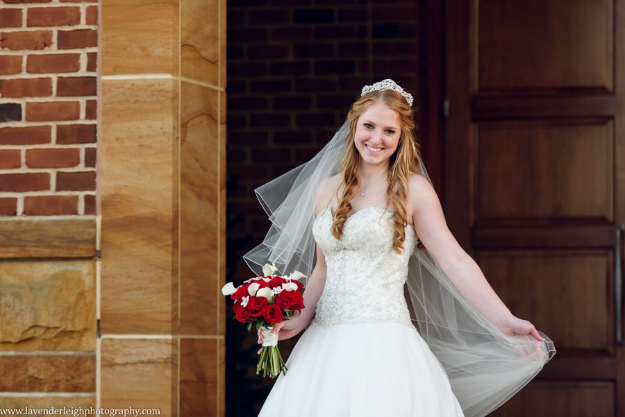 A winter wedding in Pittsburgh, Pennsylvania. The ceremony took place at St. John and Paul church, and the reception was hosted at the Chadwick ballroom in Wexford. Images by Lavender Leigh Photography. 