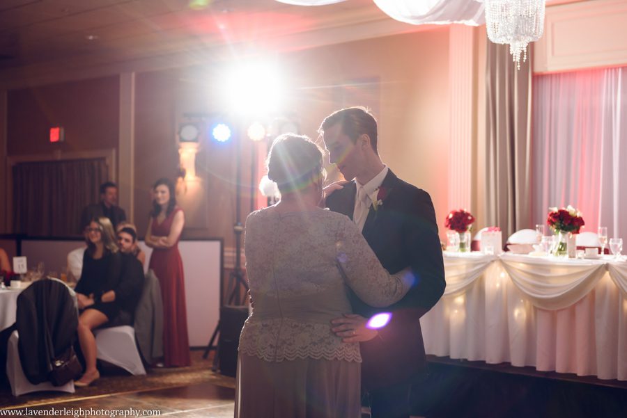 A winter wedding in Pittsburgh, Pennsylvania. The ceremony took place at St. John and Paul church, and the reception was hosted at the Chadwick ballroom in Wexford. Images by Lavender Leigh Photography. 