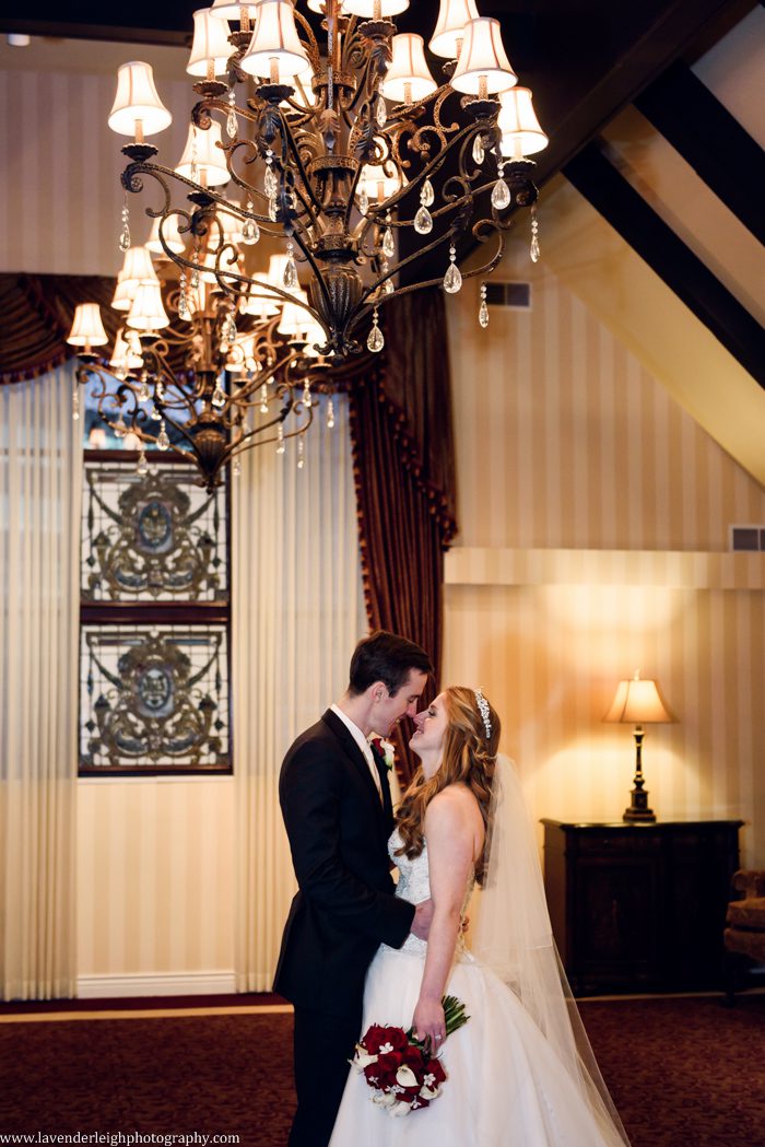 A winter wedding in Pittsburgh, Pennsylvania. The ceremony took place at St. John and Paul church, and the reception was hosted at the Chadwick ballroom in Wexford. Images by Lavender Leigh Photography. 