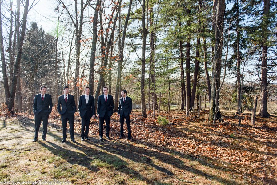 A winter wedding in Pittsburgh, Pennsylvania. The ceremony took place at St. John and Paul church, and the reception was hosted at the Chadwick ballroom in Wexford. Images by Lavender Leigh Photography. 