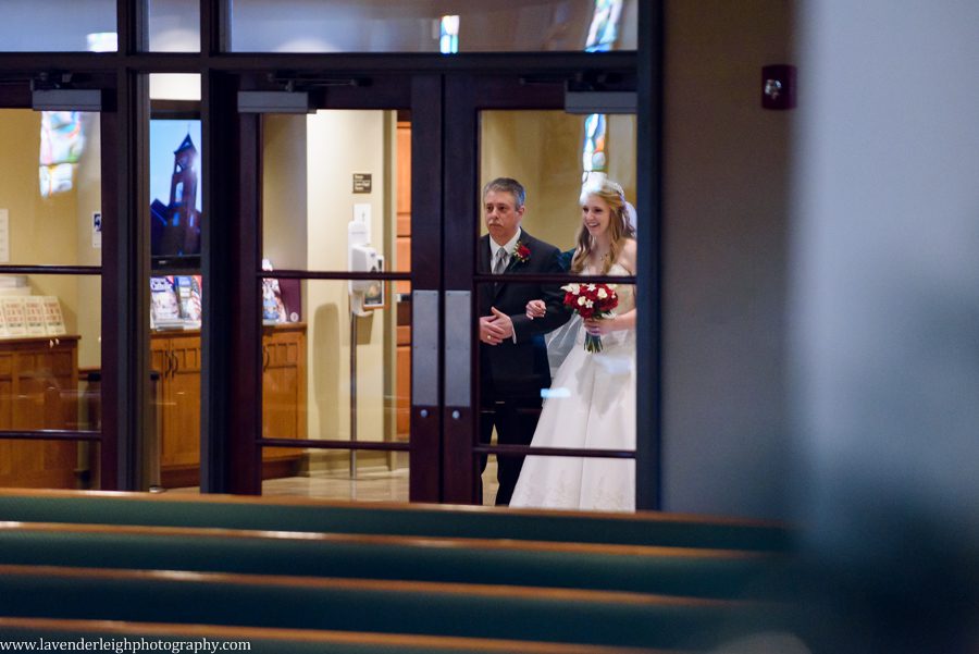 A winter wedding in Pittsburgh, Pennsylvania. The ceremony took place at St. John and Paul church, and the reception was hosted at the Chadwick ballroom in Wexford. Images by Lavender Leigh Photography. 