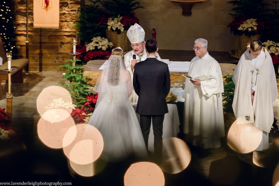 A winter wedding in Pittsburgh, Pennsylvania. The ceremony took place at St. John and Paul church, and the reception was hosted at the Chadwick ballroom in Wexford. Images by Lavender Leigh Photography. 