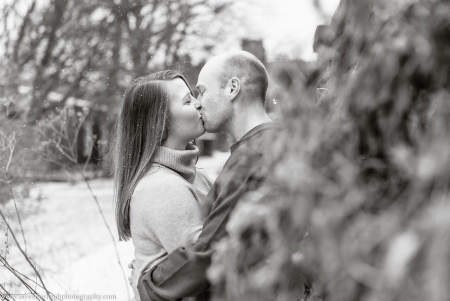 A winter engagement session in Mellon Park, Pittsburgh Pennsylvania.
