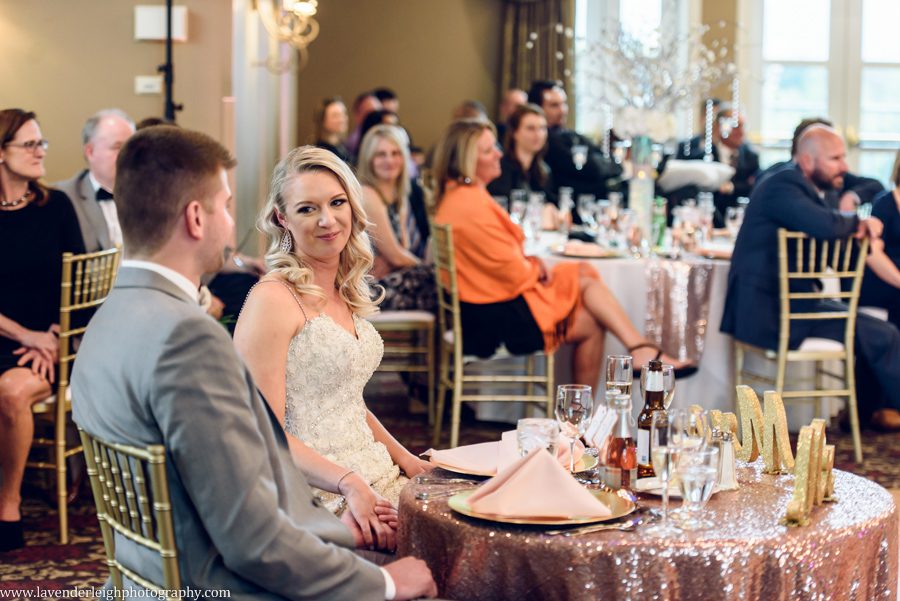 Lavender Leigh Photography, wedding photographer, photograph, picture, couple's photography, Pennsylvania, Best of the Knot, Couples' Choice, chic, sophisticated, wedding venues, ceremony, reception, spring, golf club, The Club at Nevillewood, outdoor, glamorous, Presto, PA, rose gold, sparkling dresses