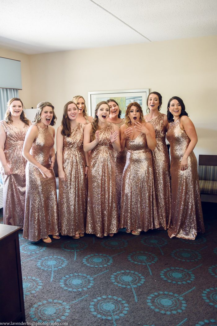 Lavender Leigh Photography, wedding photographer, photograph, picture, couple's photography, Pennsylvania, Best of the Knot, Couples' Choice, chic, sophisticated, wedding venues, ceremony, reception, spring, golf club, The Club at Nevillewood, outdoor, glamorous, Presto, PA, rose gold, sparkling dresses