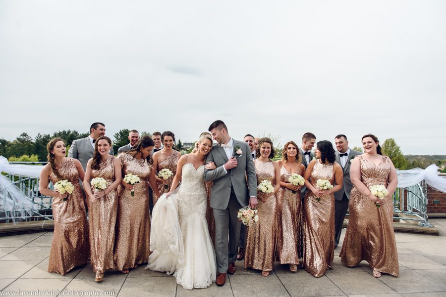 Lavender Leigh Photography, wedding photographer, photograph, picture, couple's photography, Pennsylvania, Best of the Knot, Couples' Choice, chic, sophisticated, wedding venues, ceremony, reception, spring, golf club, The Club at Nevillewood, outdoor, glamorous, Presto, PA, rose gold, sparkling dresses