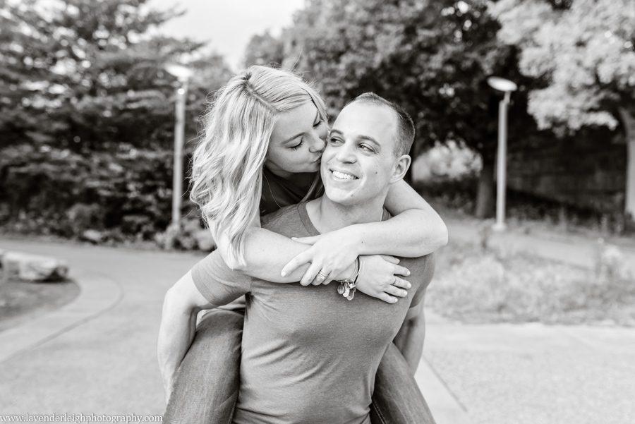 lavender leigh photography, pittsburgh, pennsylvania, wedding, portrait, engagement, photographer, photographs, pictures, city, downtown, roberto clemente bridge, september, sunset