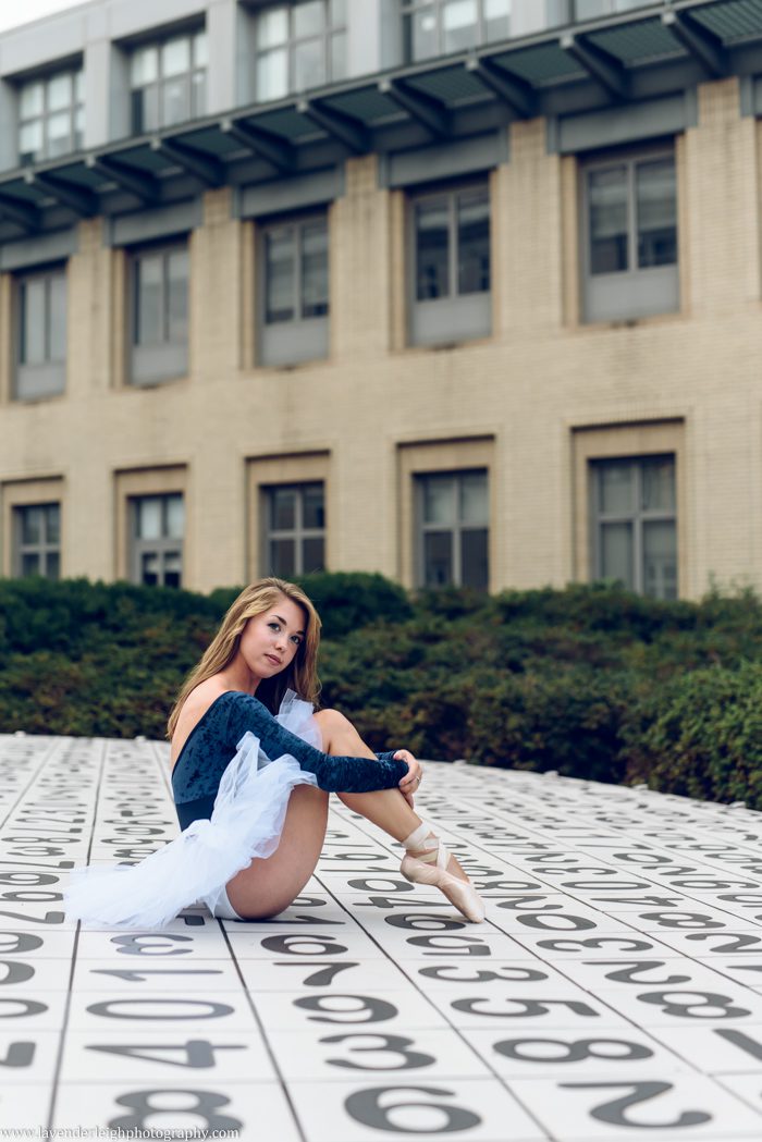 A photoshoot of a talented ballerina on the campus of Carnegie Mellon University, located in Pittsburgh, Pennsylvania.