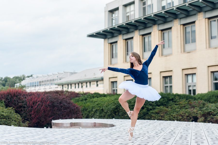 A photoshoot of a talented ballerina on the campus of Carnegie Mellon University, located in Pittsburgh, Pennsylvania.