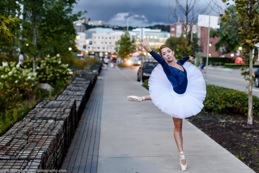 A photoshoot of a talented ballerina on the campus of Carnegie Mellon University, located in Pittsburgh, Pennsylvania.