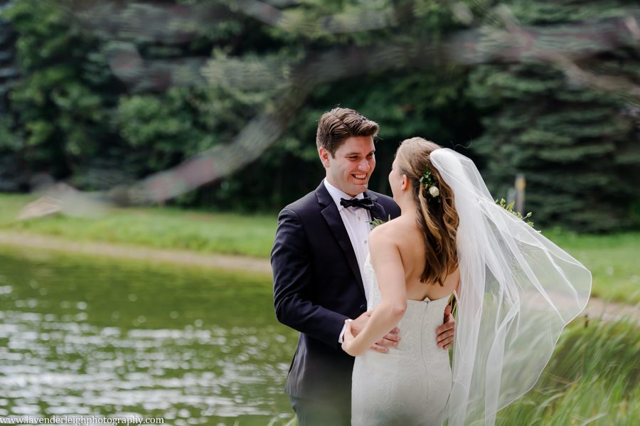 bride and groom's first look, seven springs, lavender leigh photography, wedding photographer, pittsburgh