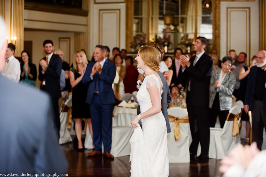 George Washington Hotel, St. Patrick's Church, summer, June, purple bouquets, Lavender Leigh Photography, pittsburgh wedding photographer, wedding, photographer, photograph, picture, engagement, winter, Pennsylvania, Best of the Knot, Couples' Choice, wedding venues, ceremony reception, dogs in tuxedos, cap sleeve lace wedding gown, vintage glamour