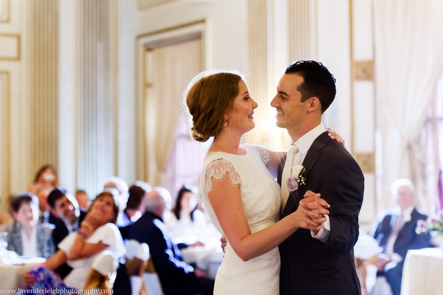 George Washington Hotel, St. Patrick's Church, summer, June, purple bouquets, Lavender Leigh Photography, pittsburgh wedding photographer, wedding, photographer, photograph, picture, engagement, winter, Pennsylvania, Best of the Knot, Couples' Choice, wedding venues, ceremony reception, dogs in tuxedos, cap sleeve lace wedding gown, vintage glamour