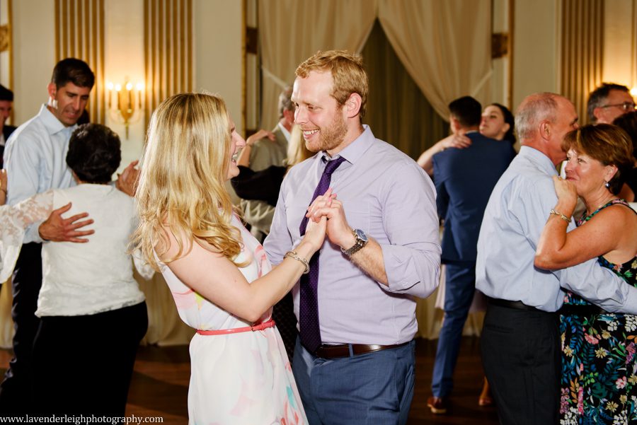 George Washington Hotel, St. Patrick's Church, summer, June, purple bouquets, Lavender Leigh Photography, pittsburgh wedding photographer, wedding, photographer, photograph, picture, engagement, winter, Pennsylvania, Best of the Knot, Couples' Choice, wedding venues, ceremony reception, dogs in tuxedos, cap sleeve lace wedding gown, vintage glamour