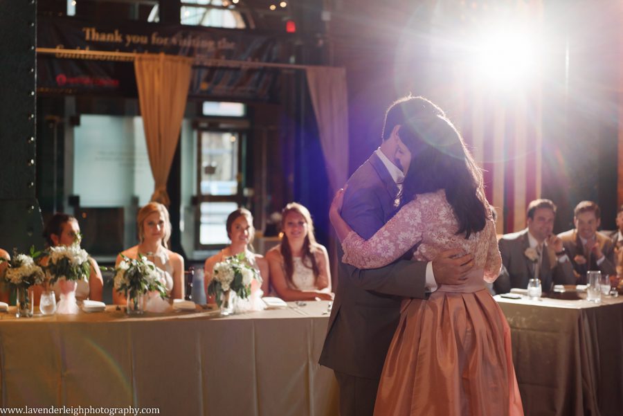 Heinz history center, wedding, bride, groom, Pittsburgh, Pennsylvania, city, bridges, summer, taupe bridesmaid dresses, July, photographer, picture, photograph, image, lavender leigh photography, urban, gold wedding details, romantic