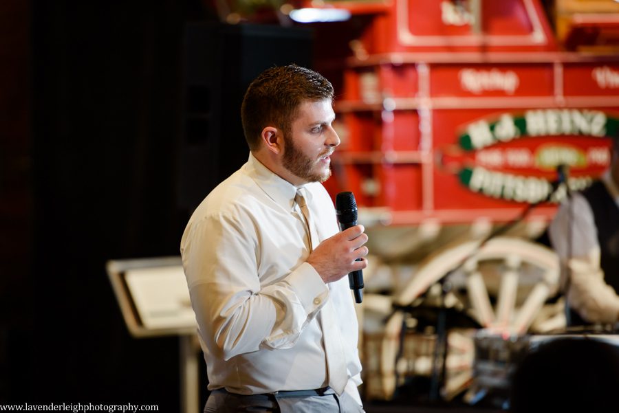 Heinz history center, wedding, bride, groom, Pittsburgh, Pennsylvania, city, bridges, summer, taupe bridesmaid dresses, July, photographer, picture, photograph, image, lavender leigh photography, urban, gold wedding details, romantic