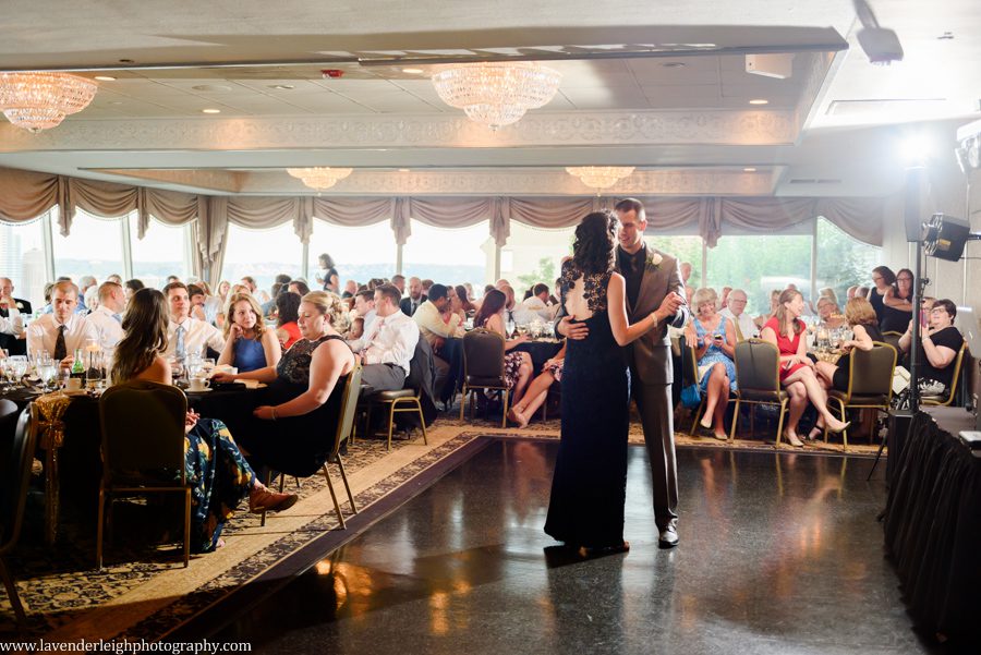 The LeMont, Pittsburgh, wedding, reception, ceremony, photographer, photo, image, picture, downtown, chic, bridges, point state park, Mt. Washington Overlook, St. Mary Church, Sharpsburg, Lavender Leigh Photography, bride, groom, grey wedding colors, neutral and white bouquet, first look, Pennsylvania