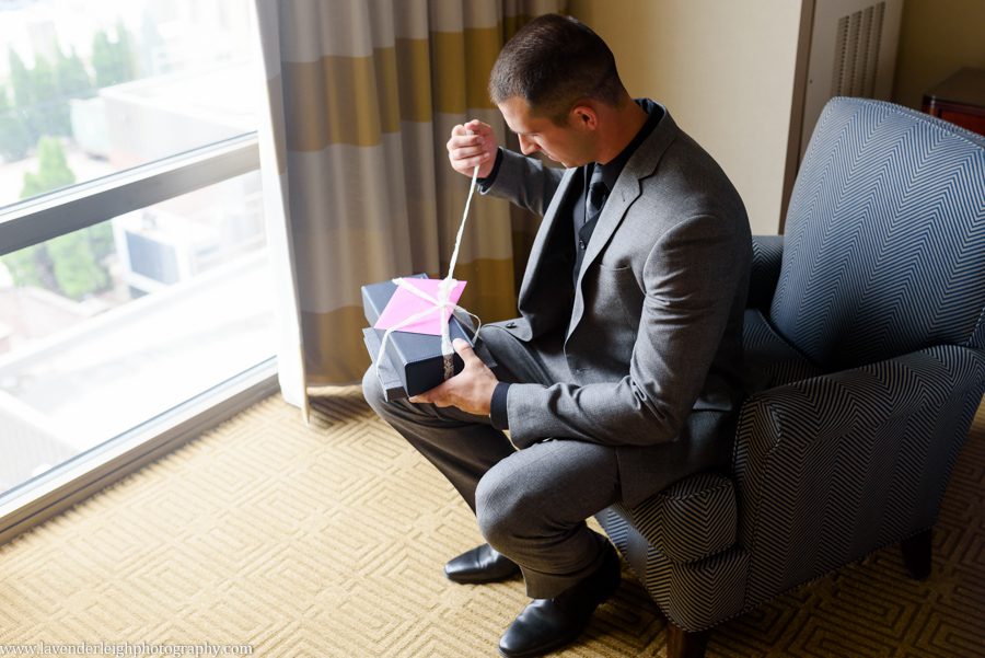 The LeMont, Pittsburgh, wedding, reception, ceremony, photographer, photo, image, picture, downtown, chic, bridges, point state park, Mt. Washington Overlook, St. Mary Church, Sharpsburg, Lavender Leigh Photography, bride, groom, grey wedding colors, neutral and white bouquet, first look, Pennsylvania