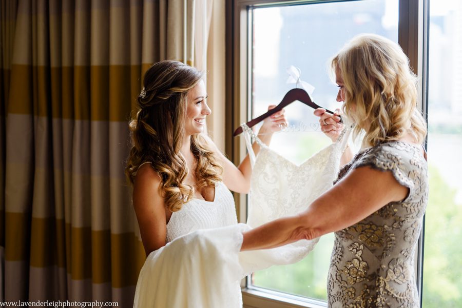The LeMont, Pittsburgh, wedding, reception, ceremony, photographer, photo, image, picture, downtown, chic, bridges, point state park, Mt. Washington Overlook, St. Mary Church, Sharpsburg, Lavender Leigh Photography, bride, groom, grey wedding colors, neutral and white bouquet, first look, Pennsylvania