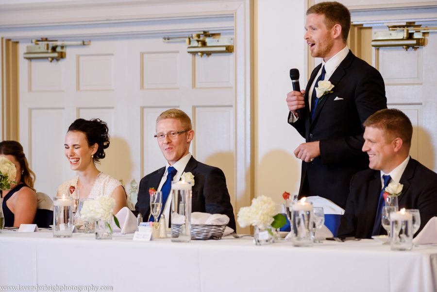 Pittsburgh, wedding photographer, photograph, picture, Montour Country Club, ceremony, reception, golf club, summer, July, Lavender Leigh Photography, Pennsylvania, St. James Catholic Church, lace wedding dress, navy bridesmaids’ dresses, hydrandea flowers