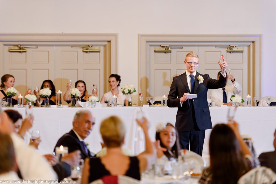 Pittsburgh, wedding photographer, photograph, picture, Montour Country Club, ceremony, reception, golf club, summer, July, Lavender Leigh Photography, Pennsylvania, St. James Catholic Church, lace wedding dress, navy bridesmaids’ dresses, hydrandea flowers