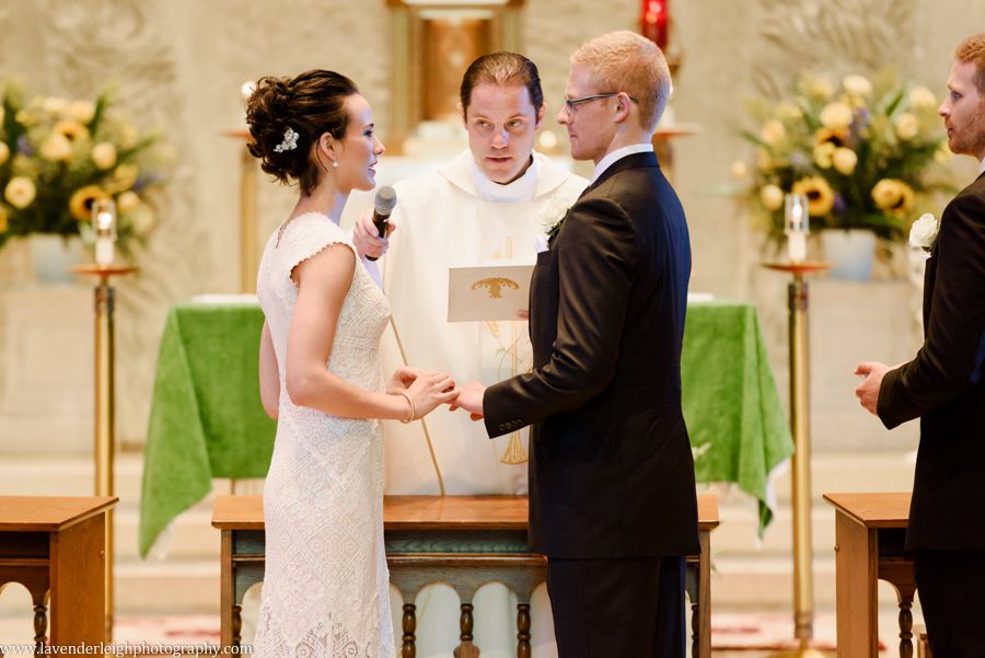 Pittsburgh, wedding photographer, photograph, picture, Montour Country Club, ceremony, reception, golf club, summer, July, Lavender Leigh Photography, Pennsylvania, St. James Catholic Church, lace wedding dress, navy bridesmaids’ dresses, hydrangea flowers