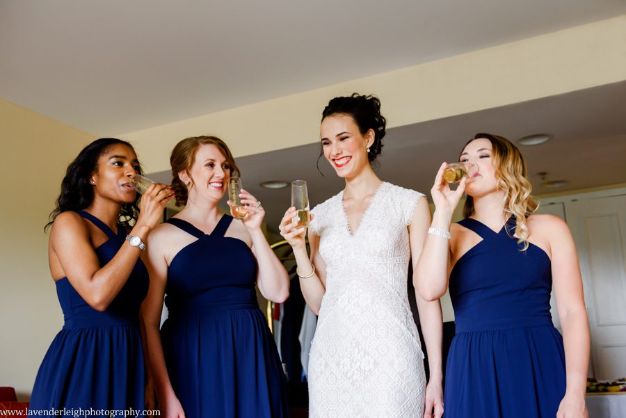 Pittsburgh, wedding photographer, photograph, picture, Montour Country Club, ceremony, reception, golf club, summer, July, Lavender Leigh Photography, Pennsylvania, St. James Catholic Church, lace wedding dress, navy bridesmaids’ dresses, hydrandea flowers