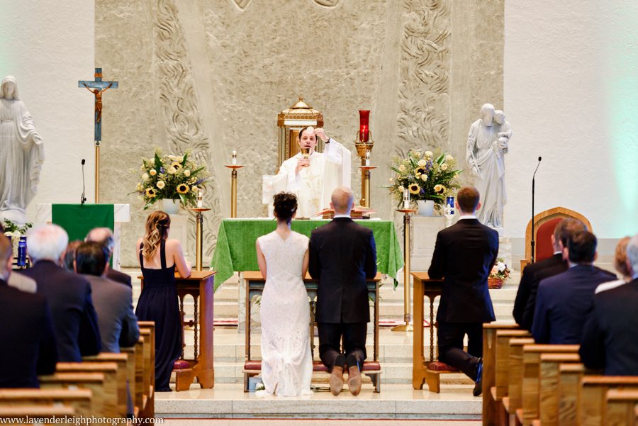 Pittsburgh, wedding photographer, photograph, picture, Montour Country Club, ceremony, reception, golf club, summer, July, Lavender Leigh Photography, Pennsylvania, St. James Catholic Church, lace wedding dress, navy bridesmaids’ dresses, hydrandea flowers